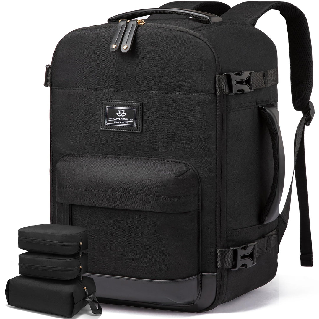 LOVEVOOK Rucksack Handgepäck Flugzeug, Reiserucksack Herren Damen Gross, 40L Cabin Bag Bordgepäck Ru