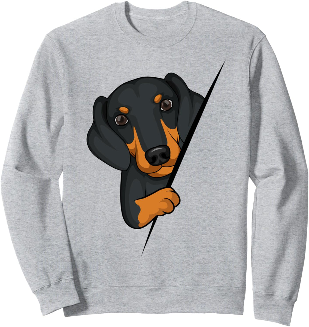 Dackel Dachshund Teckel Kinder Damen Sweatshirt