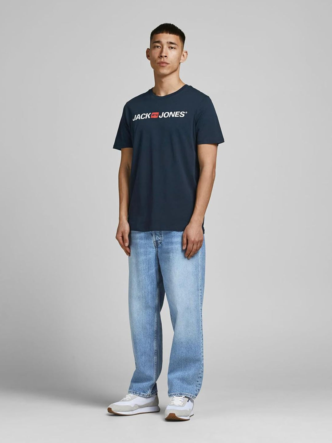 JACK &amp; JONES Herren T-Shirt mit Aufdruck im Vorteilspack mit Rundhals, JJECORP Logo Tee SS Crew Neck