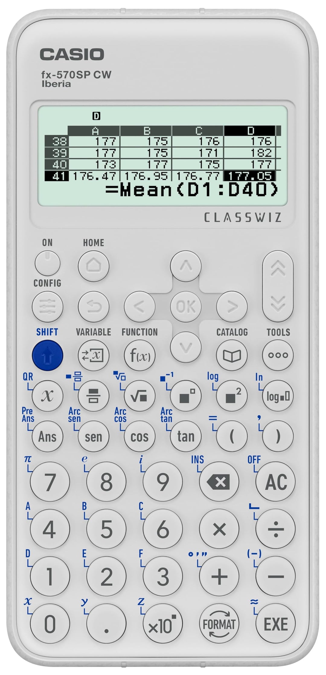 Casio FX-570SP CW wissenschaftlicher Taschenrechner, empfohlen für den Lebenslauf Spanisch und Portu