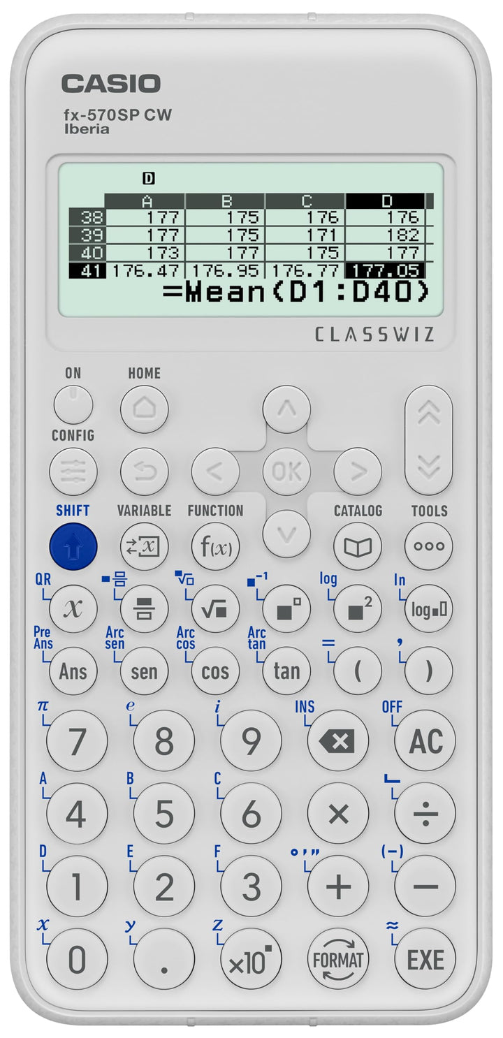 Casio FX-570SP CW wissenschaftlicher Taschenrechner, empfohlen für den Lebenslauf Spanisch und Portu