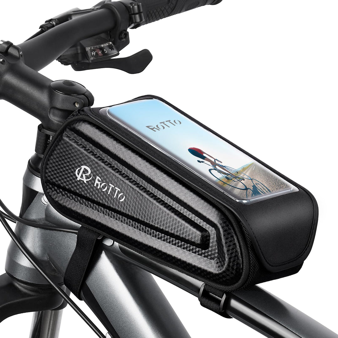ROTTO Fahrrad Rahmentasche Handyhalterung Wasserdicht Fahrradtasche Rahmen Harte Schale Handytasche