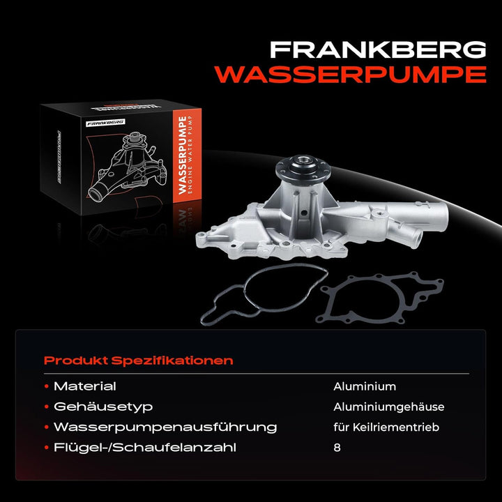 Frankberg Wasserpumpe Kompatibel mit G-Klasse W461 W463 2001-2021 Sprinter 2-T B901 B902 2.1L 2.7L 2