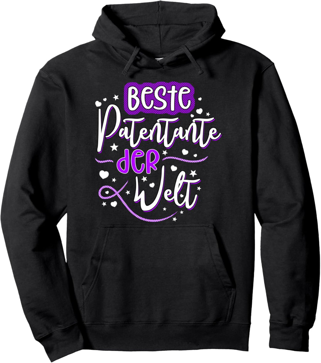 Hand gezeichnet - Beste Patentante der Welt Pullover Hoodie