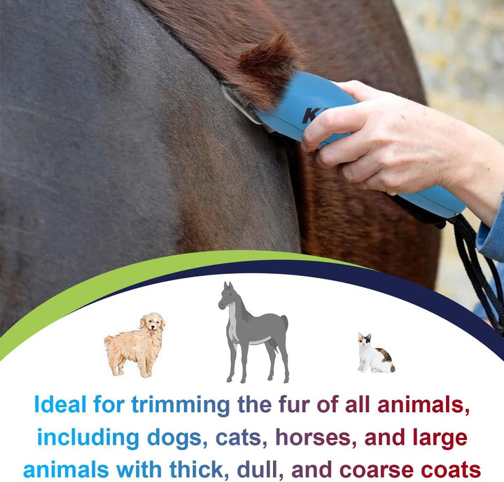 BESTBOMG 10W breite,abnehmbare Klingen für die Fellpflege von Haustieren,kompatibel mit den Schermas