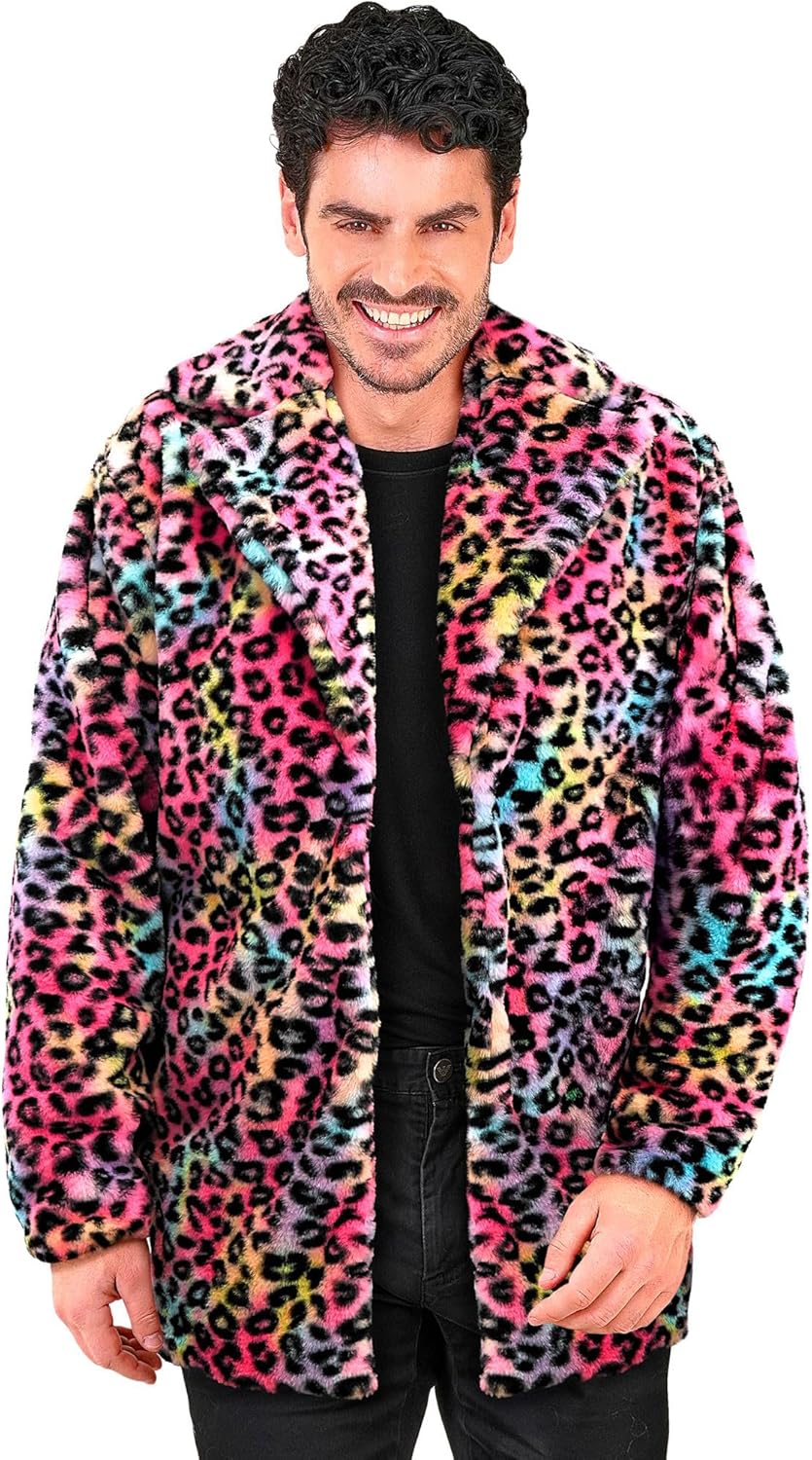 W WIDMANN MILANO Party Fashion - Kunstfell-Jacke für Damen und Herren, Plüschjacke, Kostüm, Party Ou