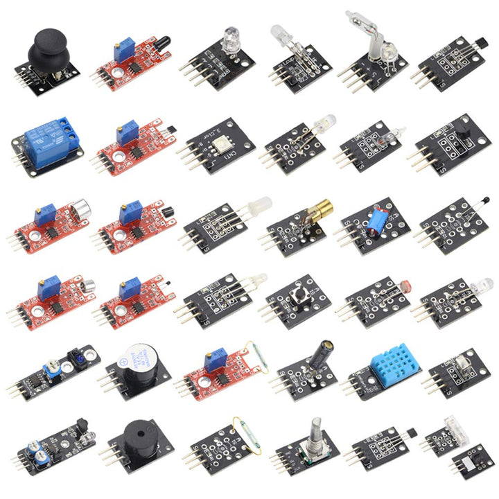 Hailege 37 Sensoren Sortiment Kit 37 Sensoren Kit Sensor Starter Kit Raspberry Pi Sensor Kit 37 in 1