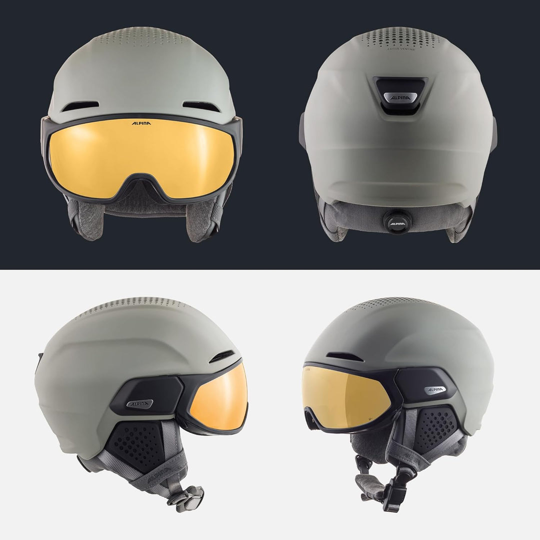 ALPINA ALTO Q-LITE - Sicherer, Stossabsorbierender & Individuell Anpassbarer Skihelm Mit Kontrastver