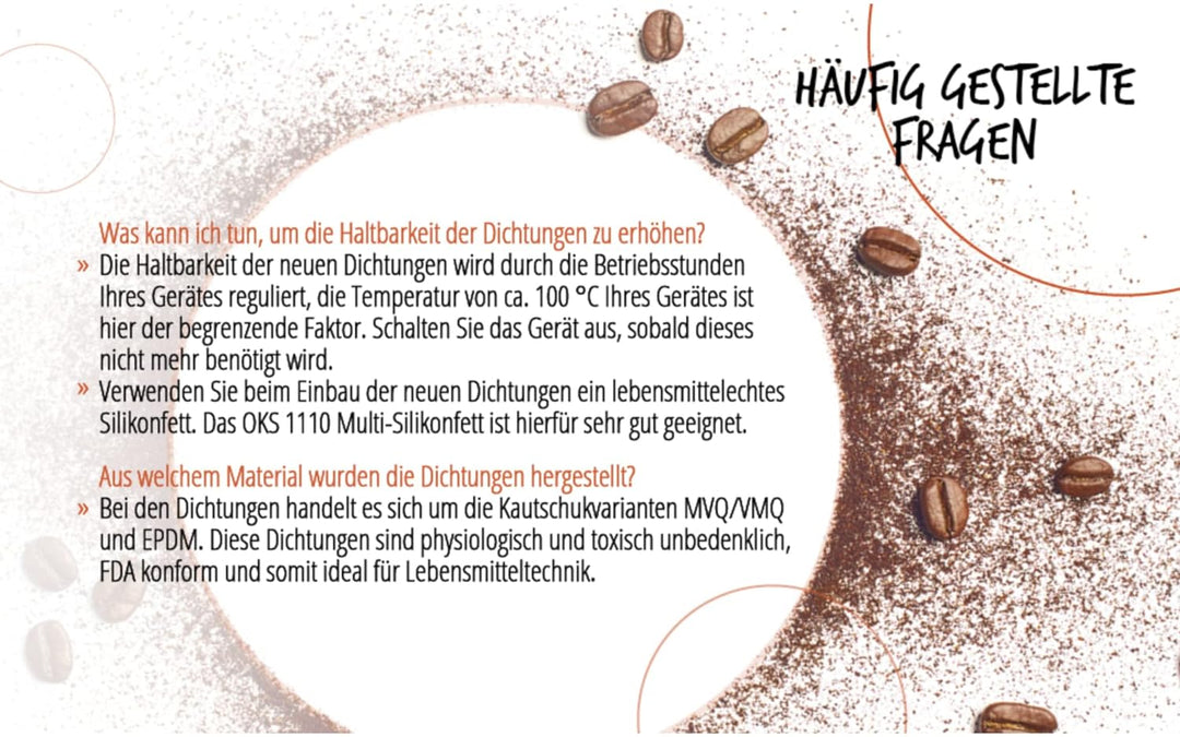 namroh.HC® Dichtungssatz Dichtungen passend für La Pavoni Europiccola, Professional, Stradivari Prof