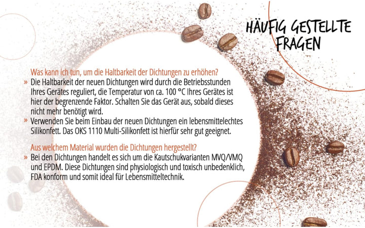 namroh.HC® Dichtungssatz Dichtungen passend für La Pavoni Europiccola, Professional, Stradivari Prof