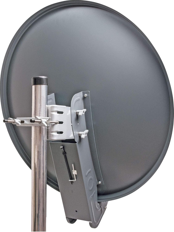 Schwaiger SPI075PA011 Aluminium Offset-Antenne 75cm, Premiumklasse, anthrazit