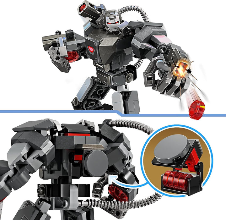 LEGO | Marvel War Machine Mech - Superhelden Spielzeug mit 3 Shootern für Kinder - Legendäre Actionf