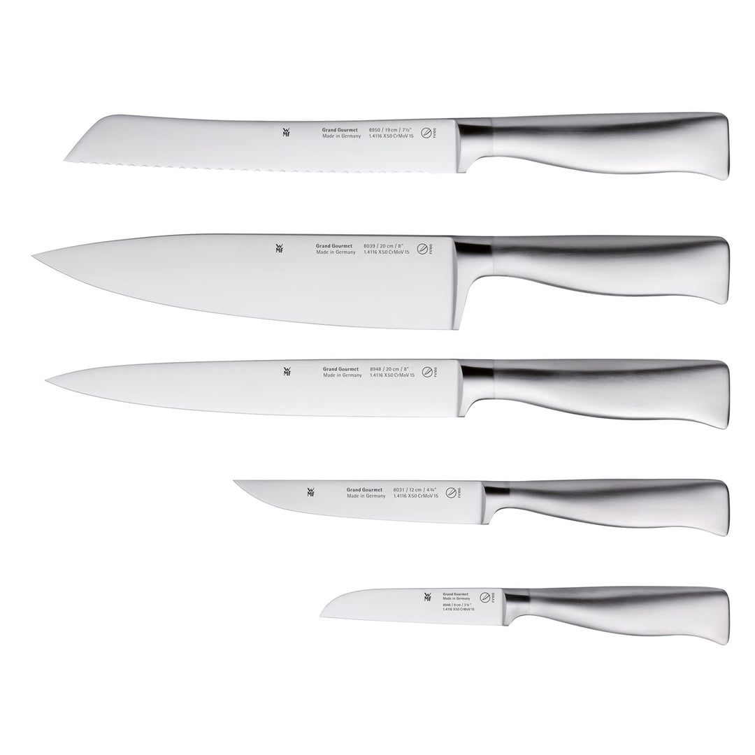 WMF Grand Gourmet Messerset 5teilig, Made in Germany, 5 Messer geschmiedet, Küchenmesser, Performanc