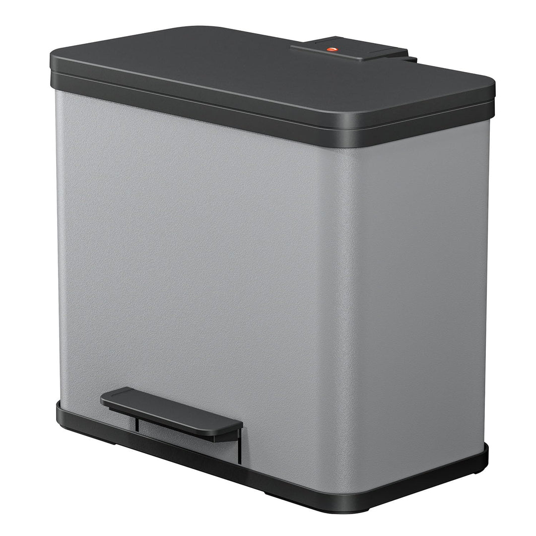 Hailo Öko trio Plus L | Mülltrenner 3 x 9 Liter | 27 Liter | Soft Close Deckeldämpfung | 3-In-1 Tret