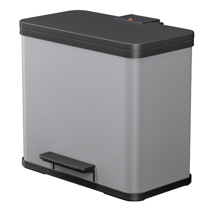 Hailo Öko trio Plus L | Mülltrenner 3 x 9 Liter | 27 Liter | Soft Close Deckeldämpfung | 3-In-1 Tret