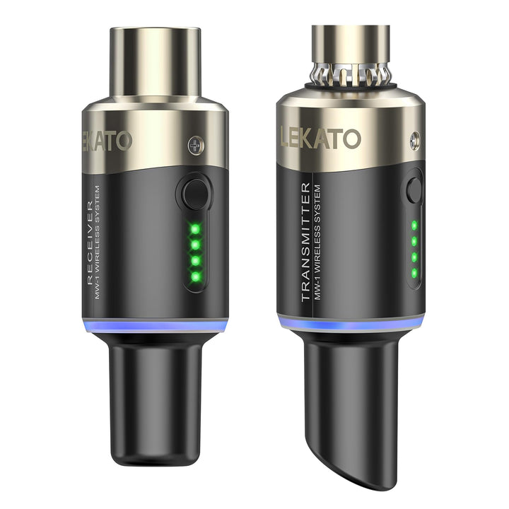 LEKATO 5,8 Ghz Wireless Mikrofon Sender Empfänger Plug-on XLR Mikrofon Wireless System für dynamisch