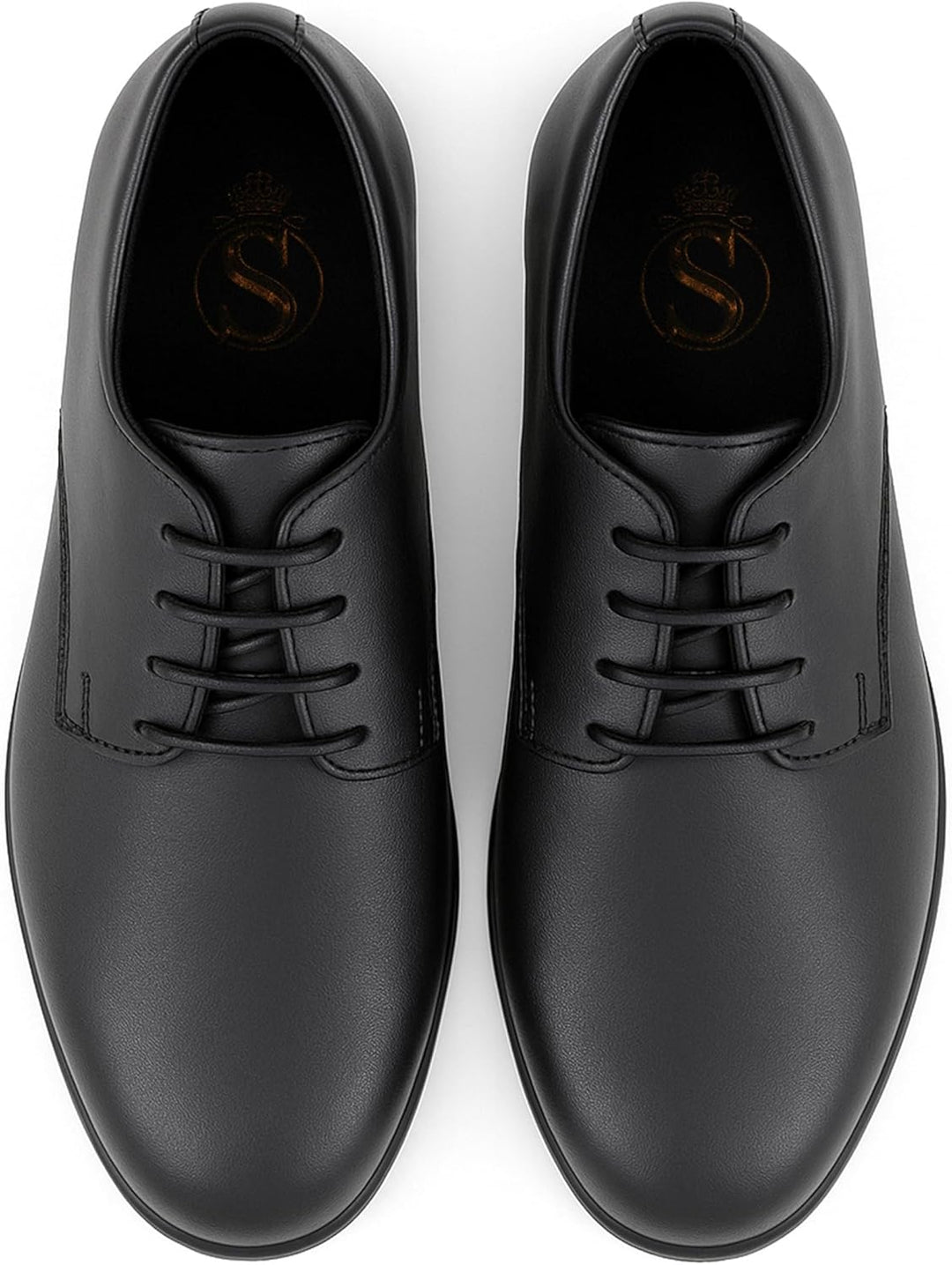 Derby-Schnürschuhe für Jungen – Kommunion, Hochzeit, Abschlussball, formelle Schuhe Schwarz 24 EU, S