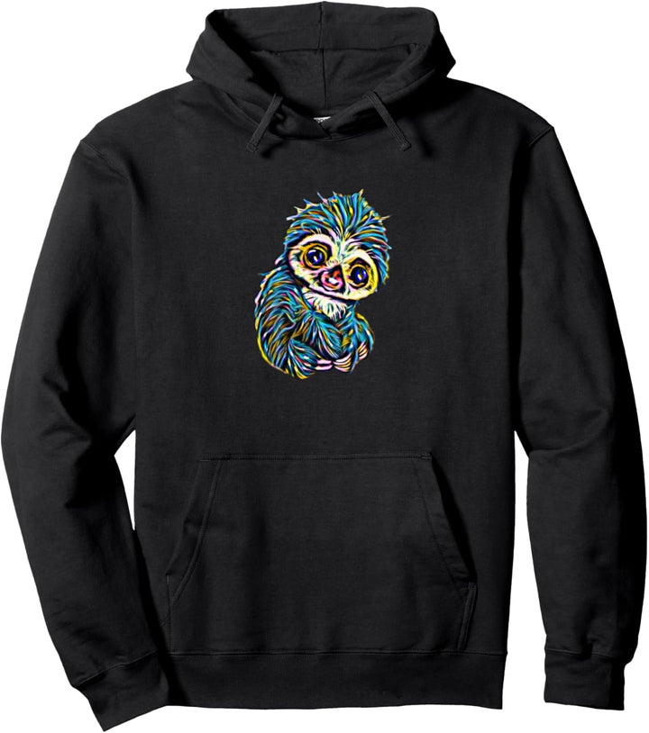 Faultier Motiv coole Trendtiere Tiere süsse bunte Faultiere Pullover Hoodie