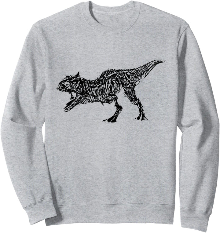 Carnotaurus Dinosaurier Motiv Dino Saurier Urzeit Zähne Sweatshirt
