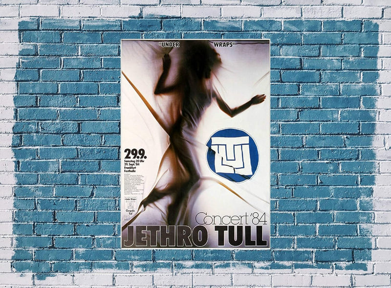 Jethro Tull - Under Wraps, Frankfurt 1984 » Konzertplakat/Premium Poster | Live Konzert Veranstaltun