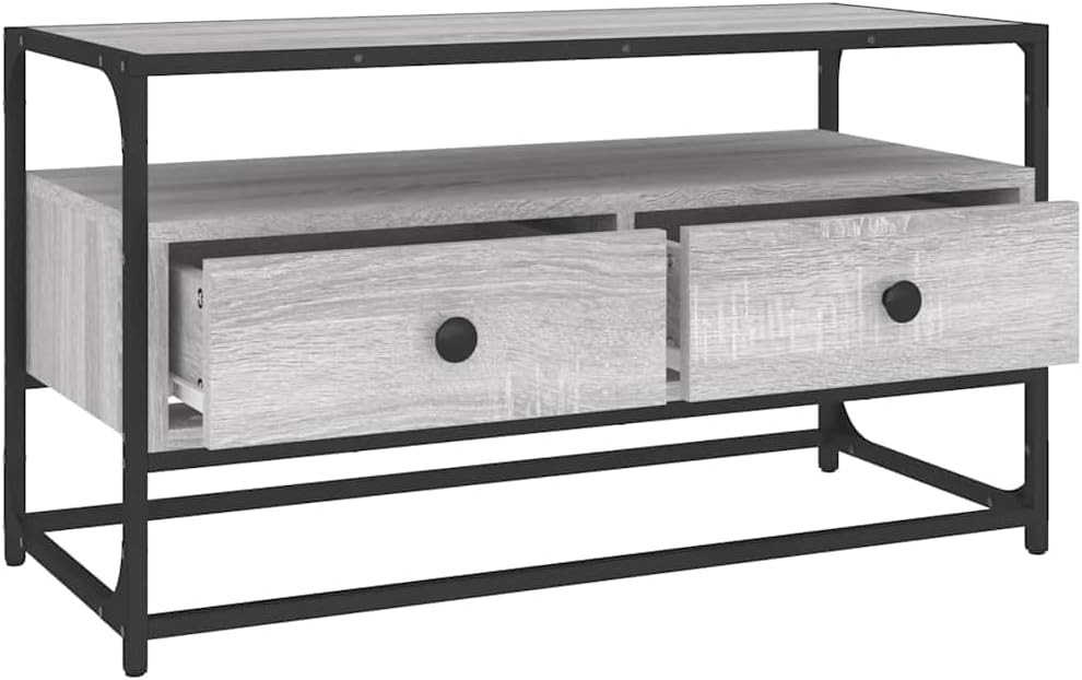 vidaXL TV Schrank, Fernsehschrank mit viel Stauraum, Lowboard für Fernseher Wohnzimmer, Fernsehtisch