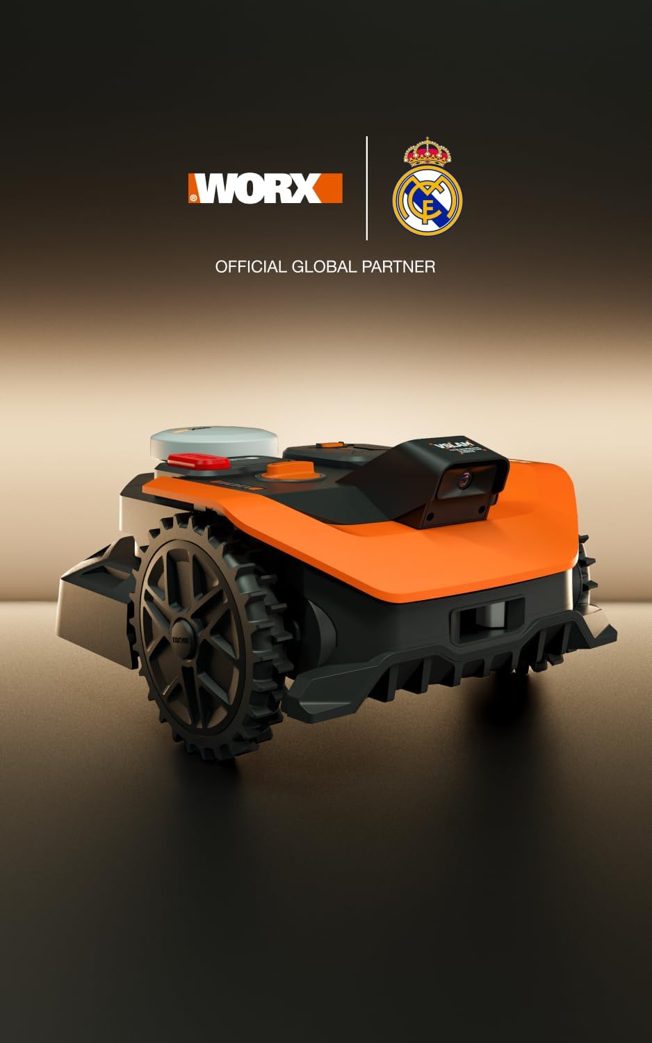 WORX Landroid Vision Cloud WR303E 2WD Mähroboter ohne Begrenzungskabel für 300 m² (KI-Hinderniserken