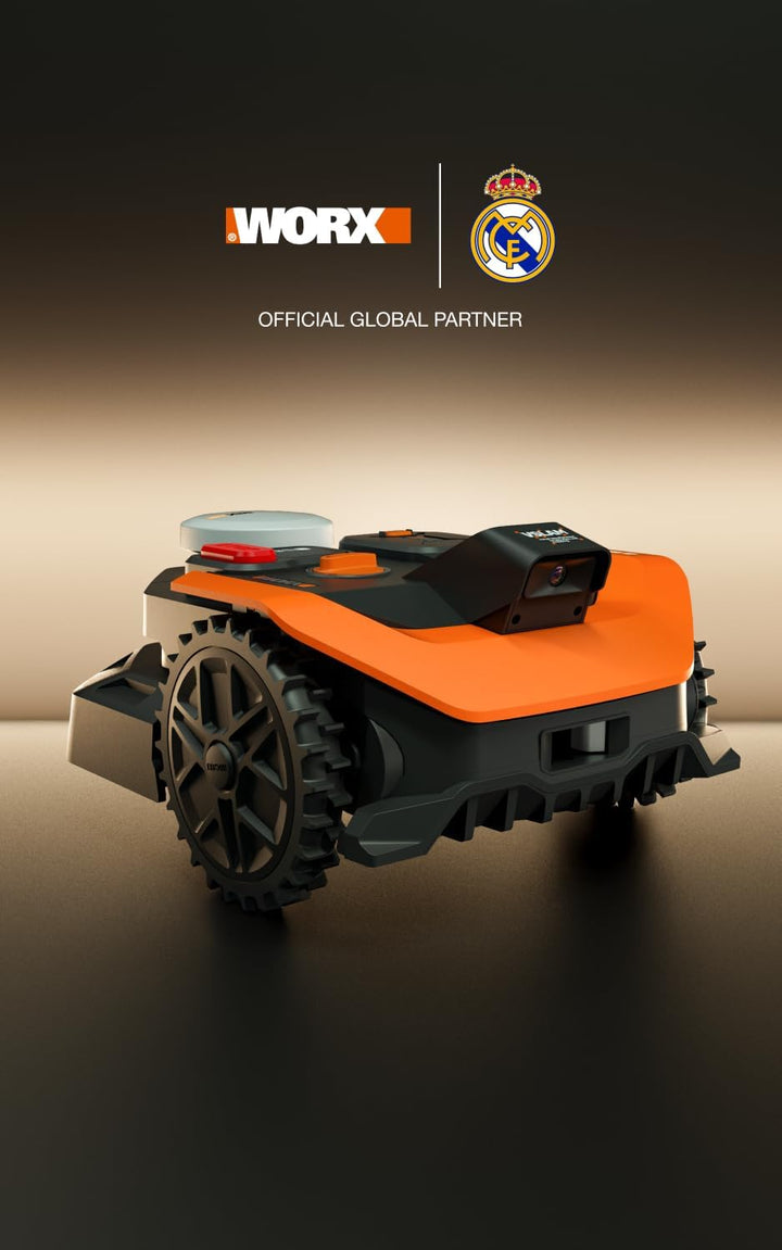 WORX Landroid Vision Cloud WR305E 2WD Mähroboter ohne Begrenzungskabel für 500 m² (KI-Hinderniserken