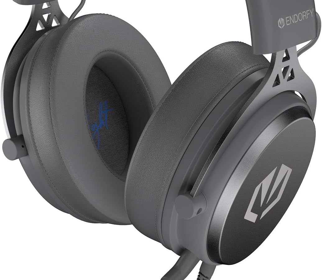 ENDORFY VIRO Plus USB Alt Gray, Gaming Over-Ear-Kopfhörer, Abnehmbares Mikrofon, USB 7.1-Soundkarte,