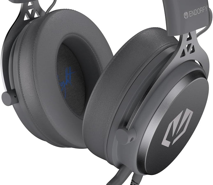 ENDORFY VIRO Plus USB Alt Gray, Gaming Over-Ear-Kopfhörer, Abnehmbares Mikrofon, USB 7.1-Soundkarte,