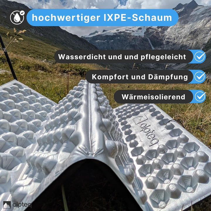 RastPlatz Sitzkissen faltbar – Outdoor-Thermomatte für Garten, Camping & Freizeit, wasserdicht, isol