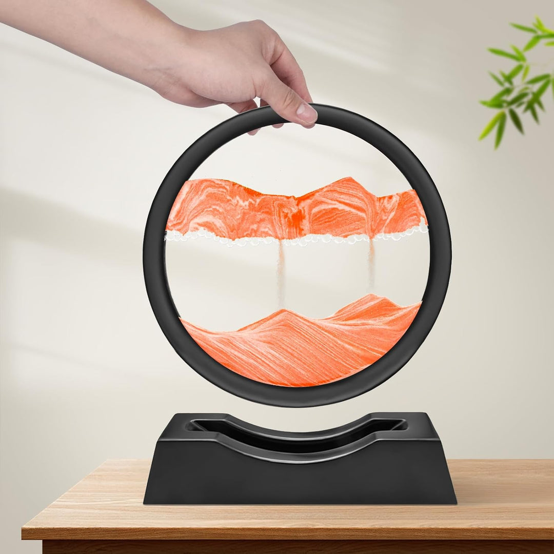 Wai Danie Sandbilder zum Drehen 3D Sandscape - die Sandkunst in Tiefsee Fliessende Sandmalerei Sandb