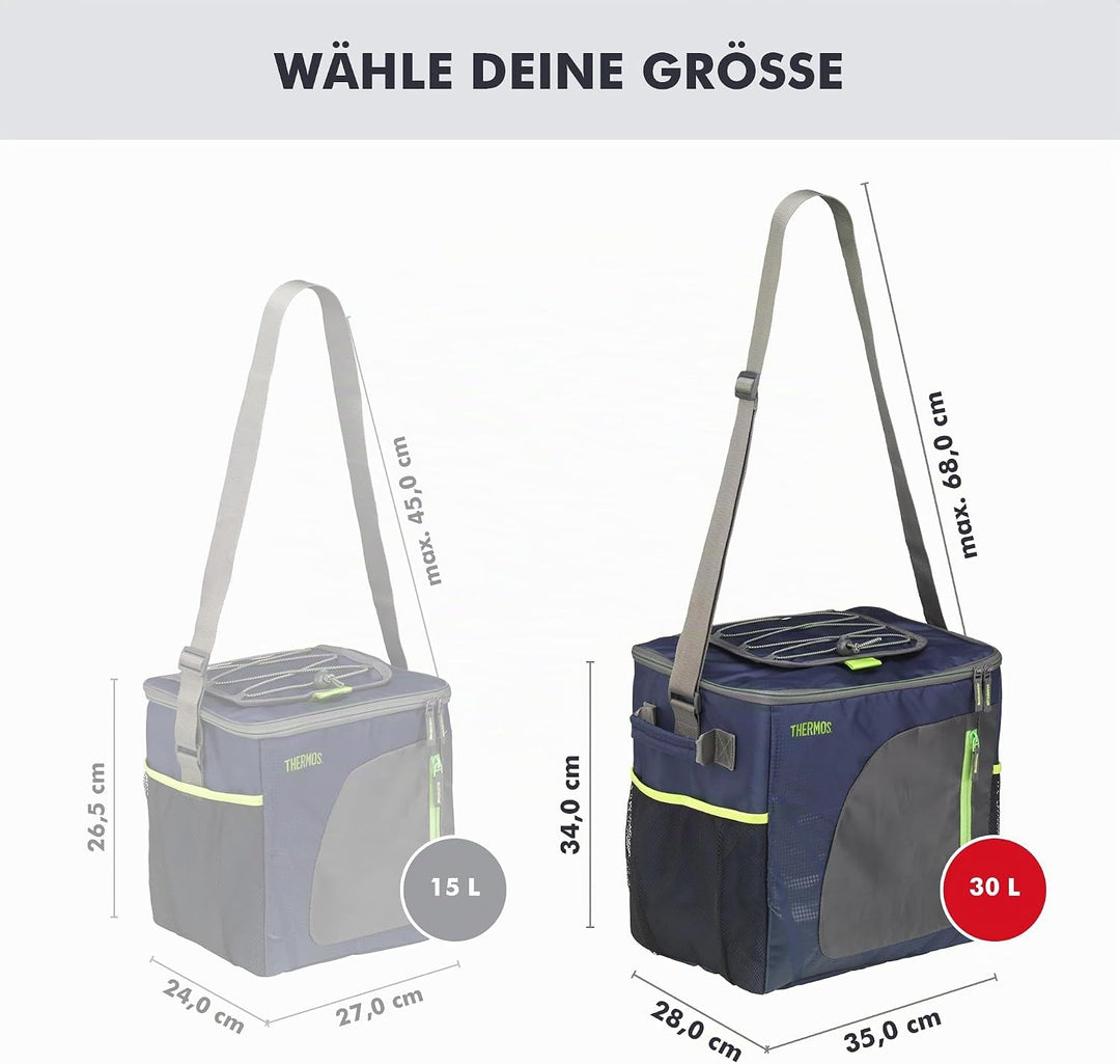 Thermos Radiance 30l, Blue, Kühltasche Polyester, Thermostasche, Camping Kühltasche, Lunchtasche, Pi