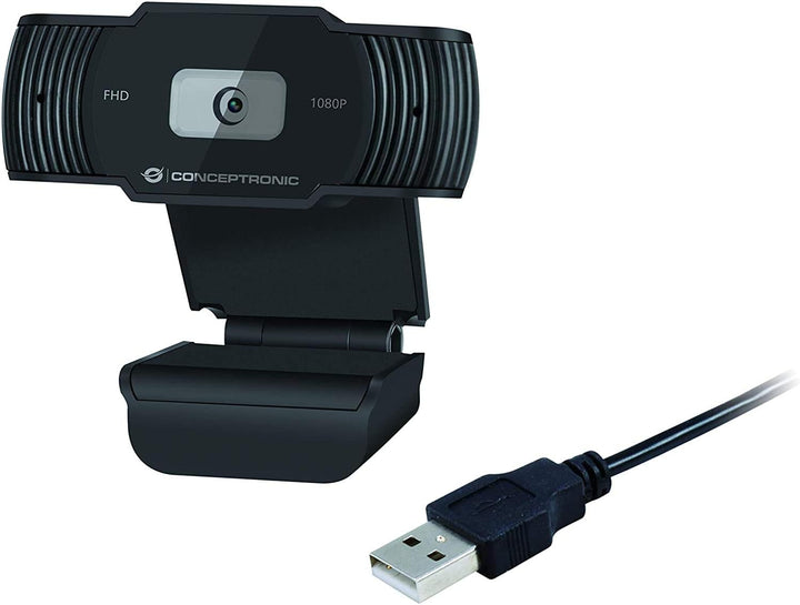 Conceptronic AMDIS04 Webcam AMDIS 1080P Full HD Webcam+Microphone 1080P Full HD AMDIS04B, 1080P Full