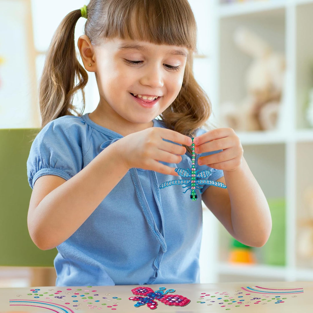 Ravensburger BeCreative Pearl Animals - Bastelset für Kinder ab 6 Jahre, Perlentiere basteln für Mäd