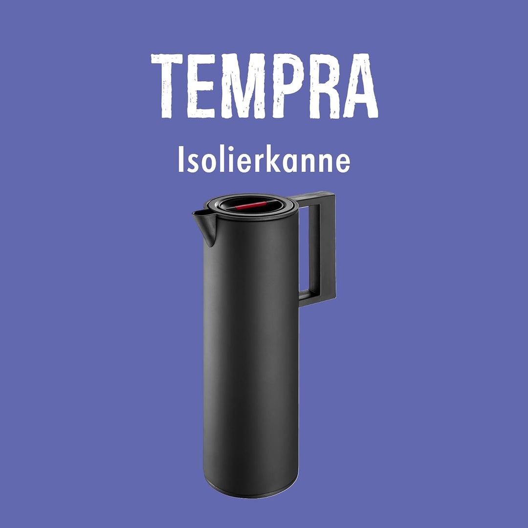 Rohe Germany 221143-sc Isolierkanne Tempra, schwarz, Schwarz