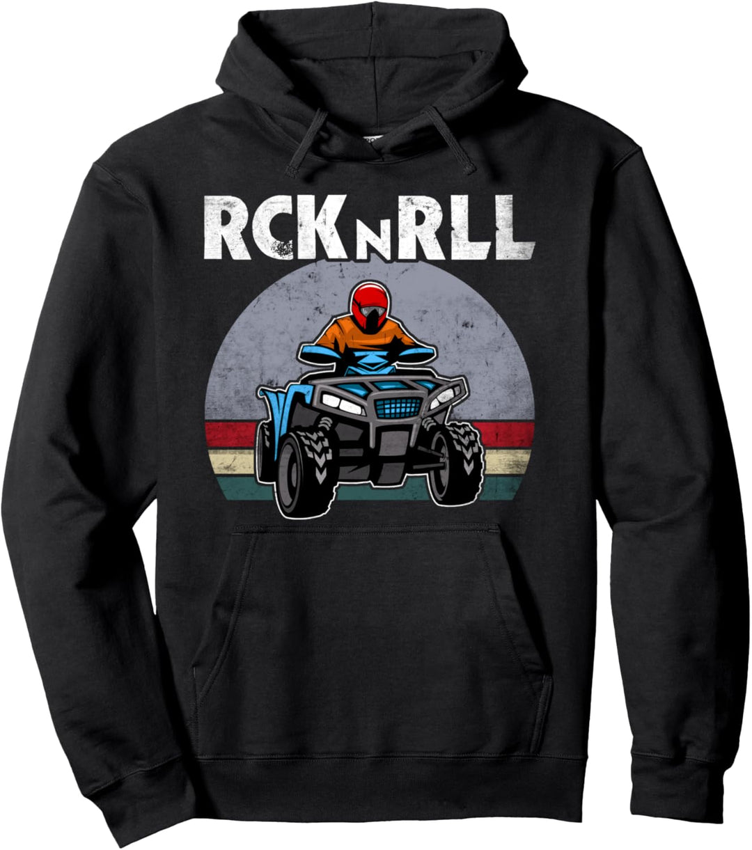 Quad Quadbike Fahrer Quadbiker Rocker Quad Pullover Hoodie