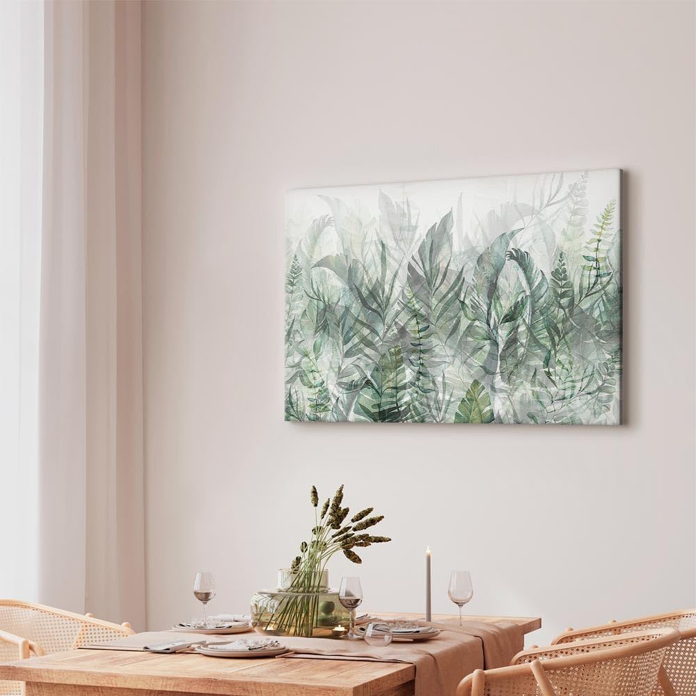 murando Akustikbild Blätter Bilder Akustikschaum Hochleistungsschallabsorber Schallschutz Leinwand 1