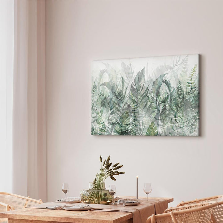 murando Akustikbild Blätter Bilder Akustikschaum Hochleistungsschallabsorber Schallschutz Leinwand 1