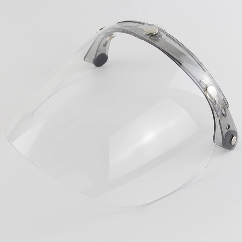 DANLINI Motorradhelme Objektiv, Jethelm Visier 3 Snap Shield Visier Bunt Helm Bubble Visier Motorrad