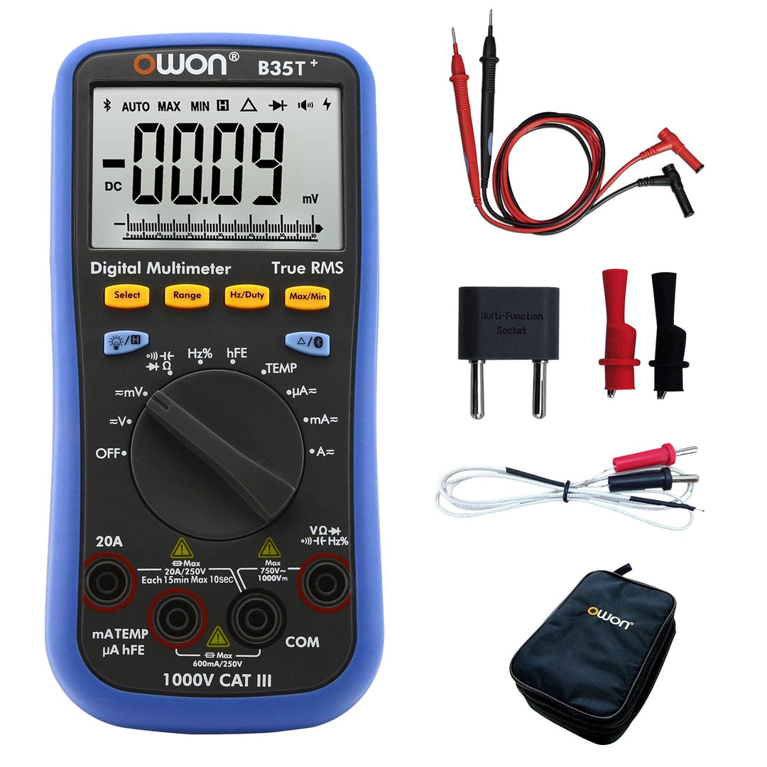 OWON B35T+ Digital Multimeter 6000 Count Auto Ranging Digital True RMS Smart Multimeter mit Bluetoot