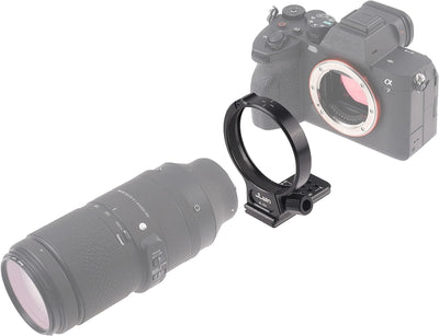 Hersmay Metall Objektiv Stativschelle für Sigma 100-400 F5-6.3 DG DN OS Objektiv für Sony E Mount Ar