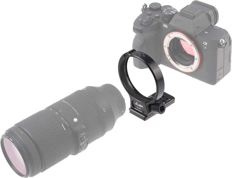 Hersmay Metall Objektiv Stativschelle für Sigma 100-400 F5-6.3 DG DN OS Objektiv für Sony E Mount Ar