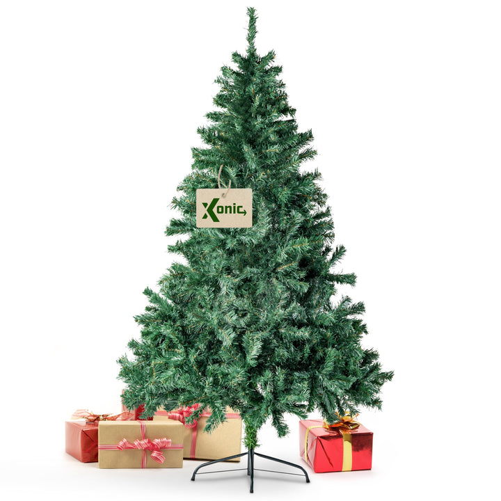 Künstlicher Weihnachtsbaum Tannenbaum 30,60,90,120, 150, 180,210 240cm Christbaum Baum GRÜN Weiss Sc