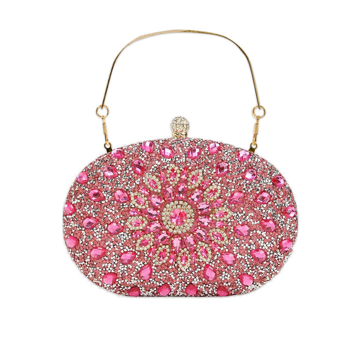 CORIOS Abendtasche Damen Diamant Clutch Bag Shiny Strass Handtasche Kette Schultertasche Elegante Um