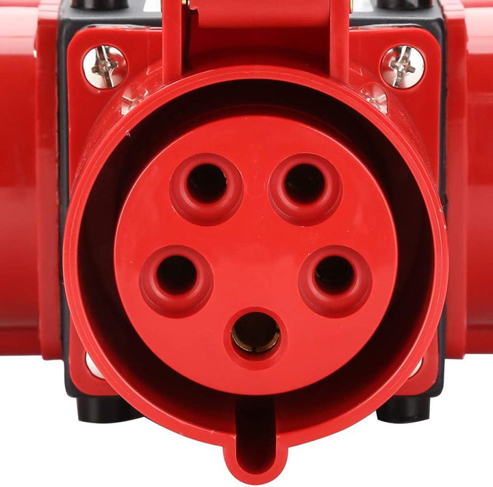Sonnewelt Baustromverteiler Verteiler 3 x CEE 400V/32A IP44 CEE-Steckdose 5 Polig Mit Sicherheitskla