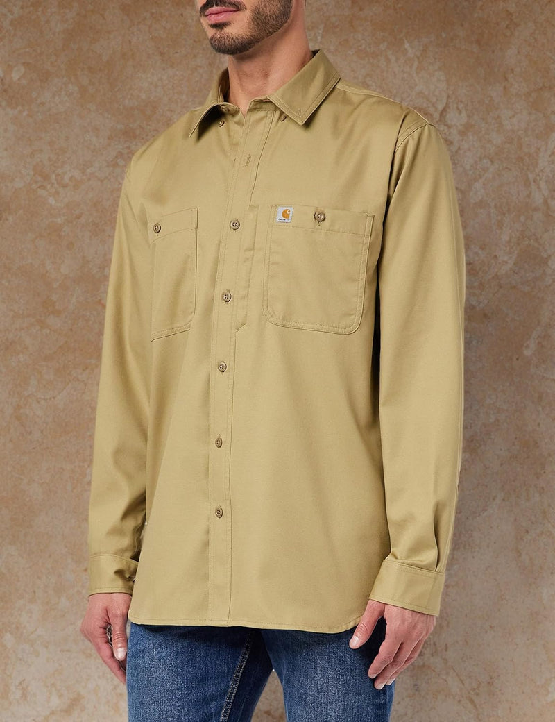 Carhartt Herren Big & Tall Rugged Professional Long Sleeve Work Shirt Button-Down-Arbeitshemd 3XL Du