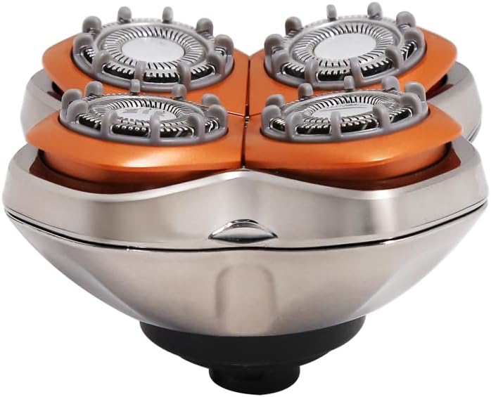 Skull Shaver Rugged 4 Head Ersatzklinge - Stoppel-Look, 10 Abstandshalter, 360° Konturierung, Hypoal