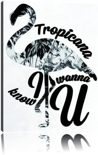 Tropicana negative Leinwandbild Bild auf Leinwand, XXL riesige Bilder fertig gerahmt mit Keilrahmen,