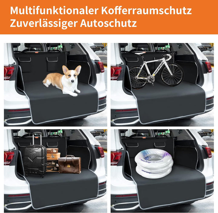Toozey Kofferraumschutz Hund mit Seitenschutz - Universal Auto Kofferraum Hundedecke - Robuste Schut