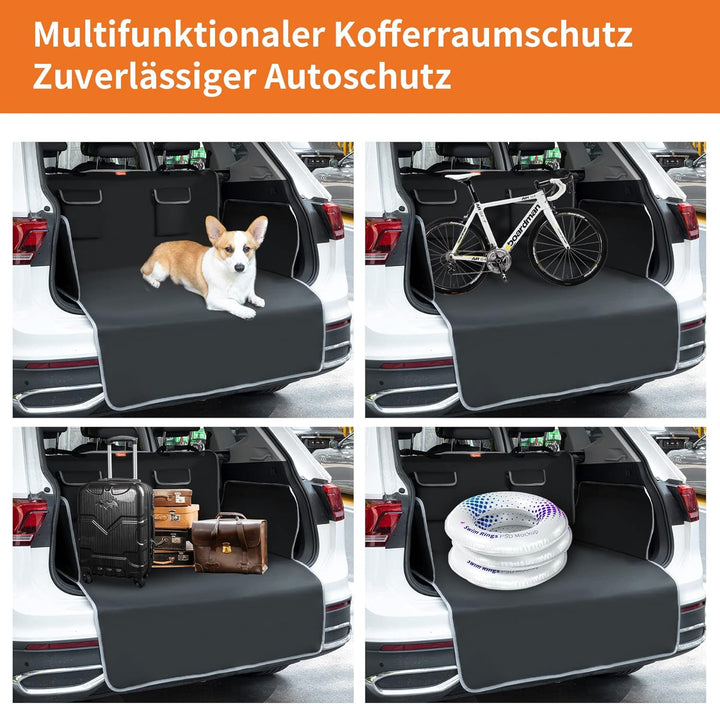 Toozey Kofferraumschutz Hund mit Seitenschutz - Universal Auto Kofferraum Hundedecke - Wasserdicht,